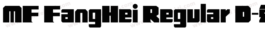MF FangHei Regular D字体转换